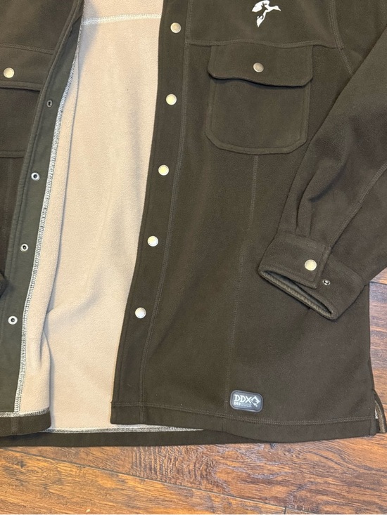 Dri-Duck DDX XL Power Fleece Jacket Gorpcore Brown Utility Softshell Coat 12oz - Picture 7 of 16